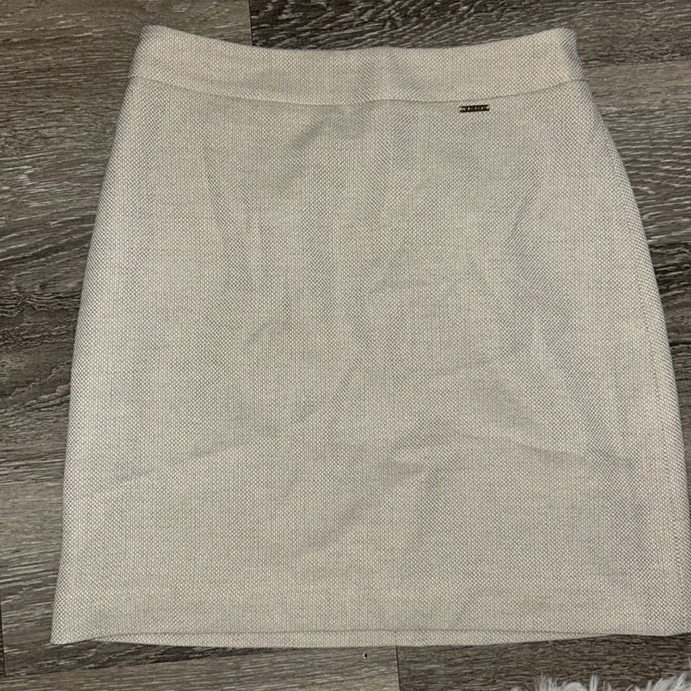 Nine West Cream Textured Skirt